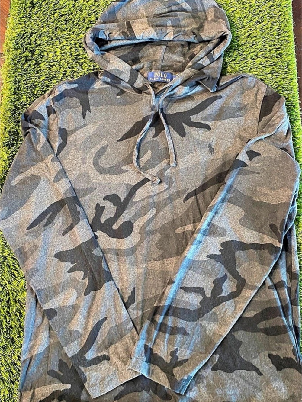 Polo Ralph Lauren Camo Jersey Hooded T-Shirt Men's Medium